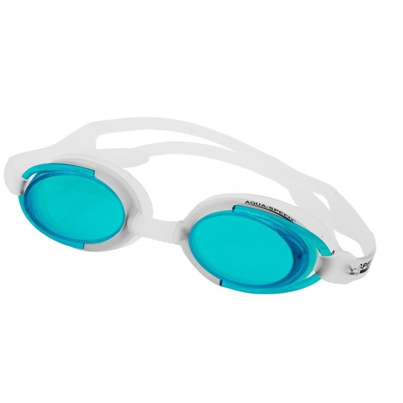 Peldēšanas brilles Aqua-Speed ​​Malibu balti zaļas