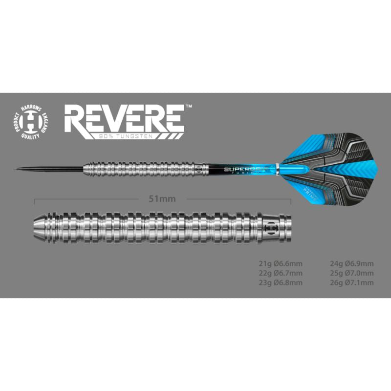 Harrows Revere 90% tērauda tipa šautriņas HS-TNK-000013894 - 23 g