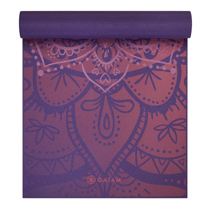 Vingrošanas paklājiņš Gaiam Premium Athenian Rose 6 mm 63958