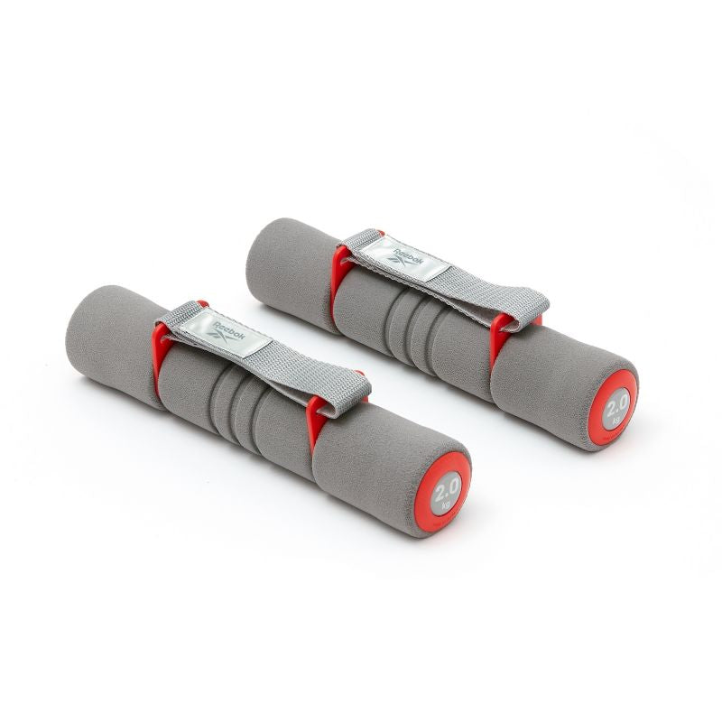 Hanteles ar rokturiem Reebok RAWT-11062RD 2x2kg