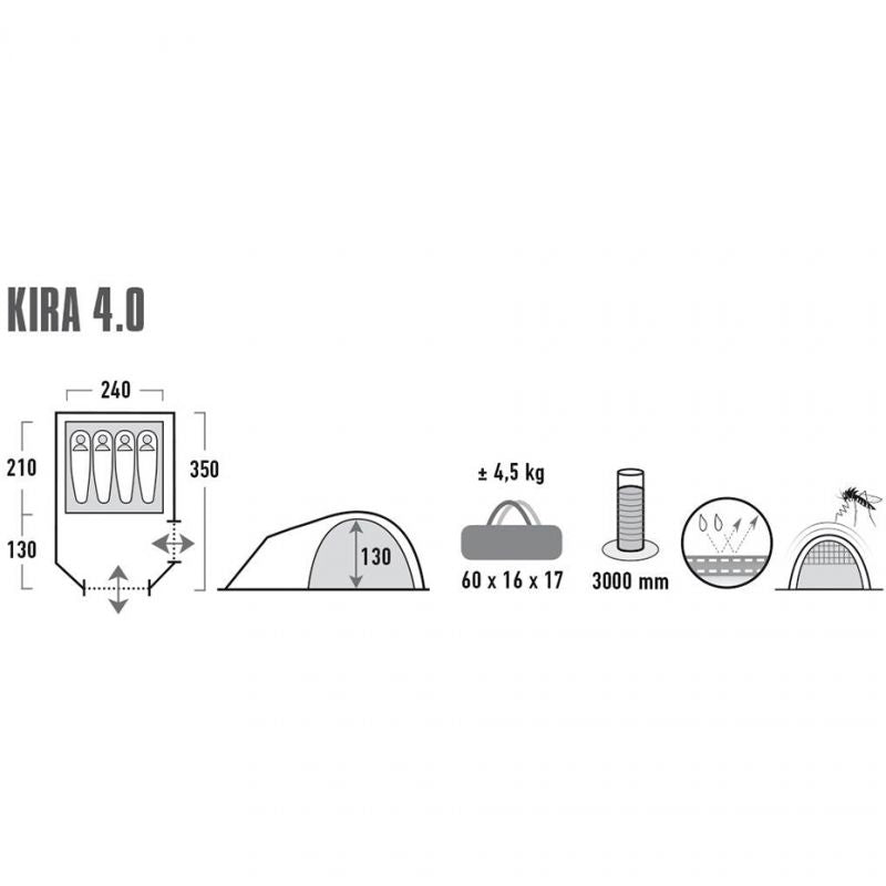 Telts High Peak Kira 4 10373