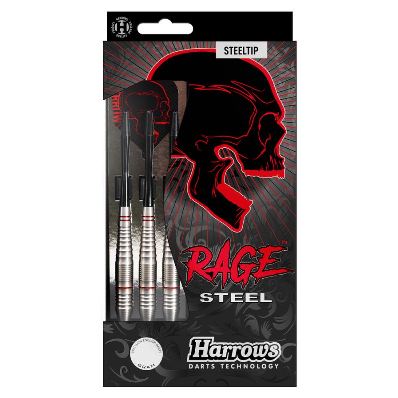 Harrows Rage tērauda šautriņas ar tērauda uzgali Rage tēraudam - 23 g