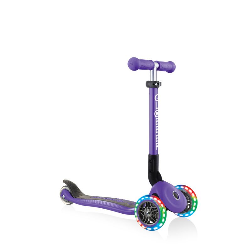Trīsriteņu skrejritenis Globber salokāmās gaismas Violet Jr 437-103