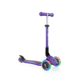 Trīsriteņu skrejritenis Globber salokāmās gaismas Violet Jr 437-103