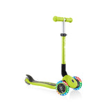 Trīsriteņu skrejritenis Globber salokāmās gaismas Lime Green Jr 437-106