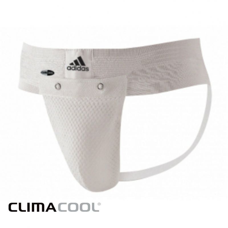 Suspenss / Adidas balti kājstarpes aizsargi - L
