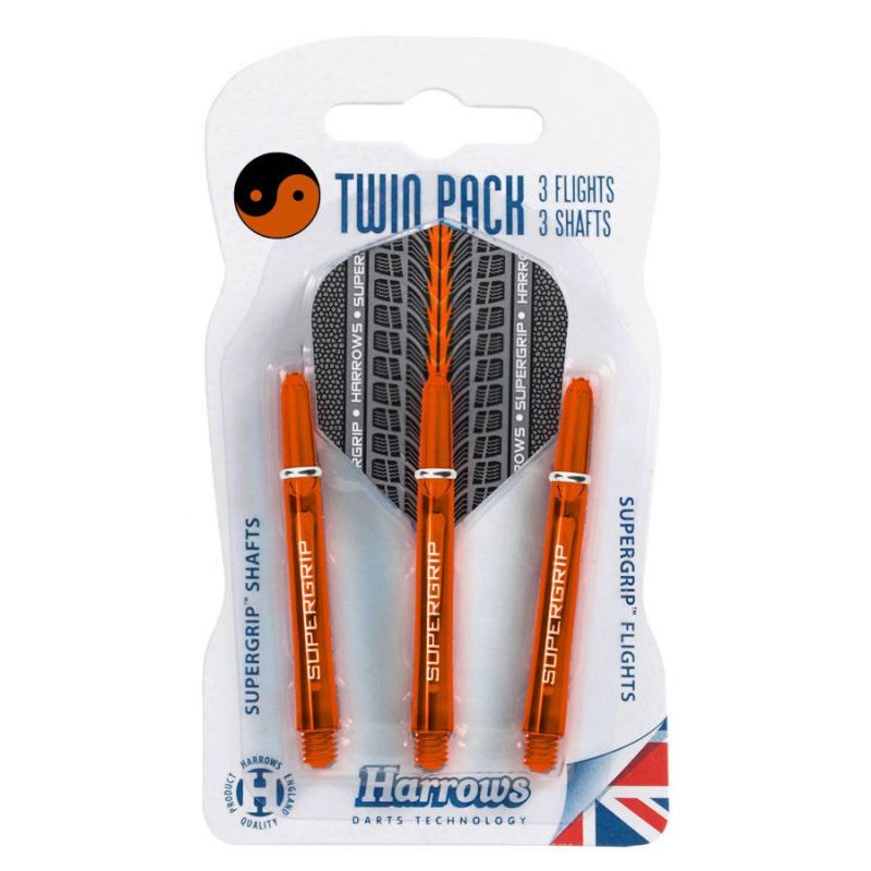 Harrows divkāršā iepakojuma Supergrip kāti + Supergrip spārniņi HS-TNK-000013684