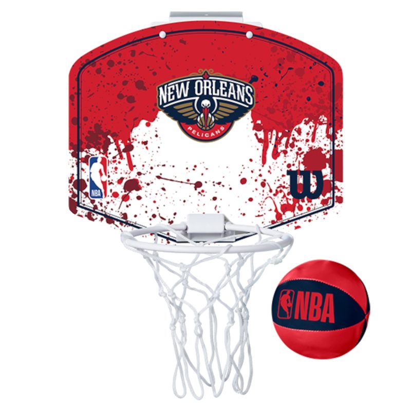 Basketbola vairogs Wilson NBA Team New Orleans Pelicans Mini Hoop WTBA1302NOP