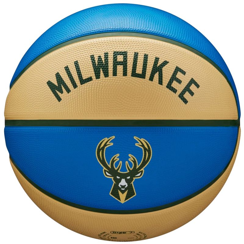 Wilson NBA Team City Edition Milwaukee Bucks Ball WZ4016517ID Basketbola bumba