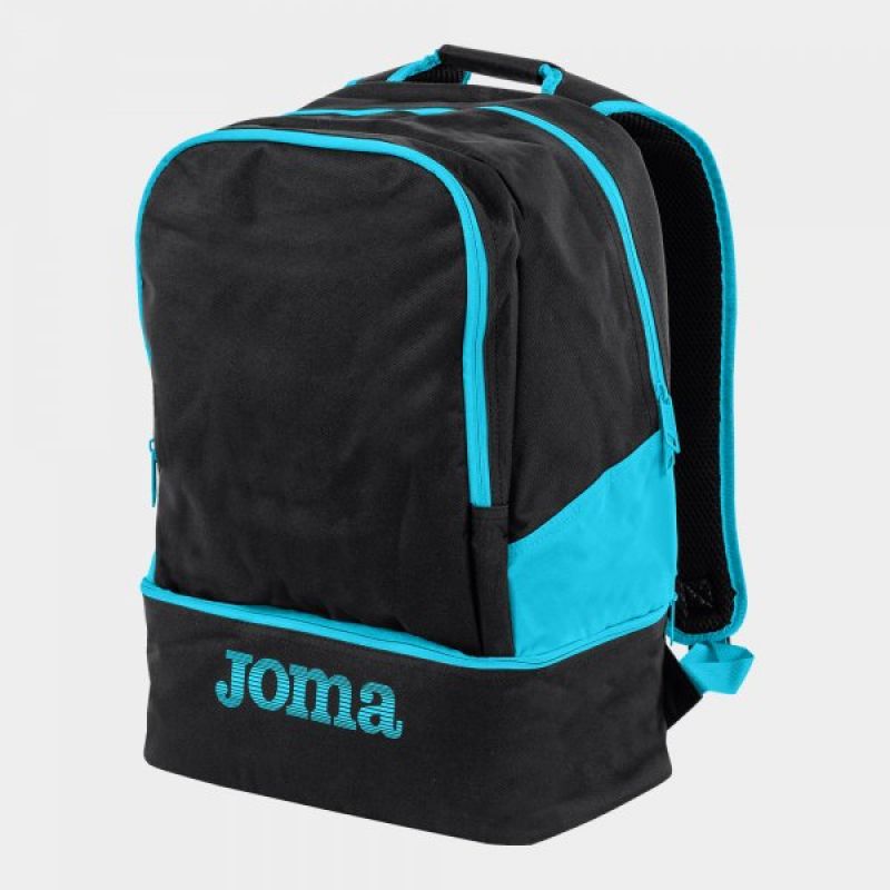 Mugursoma ESTADIO III BLACK-FLUOR TURQUOISE