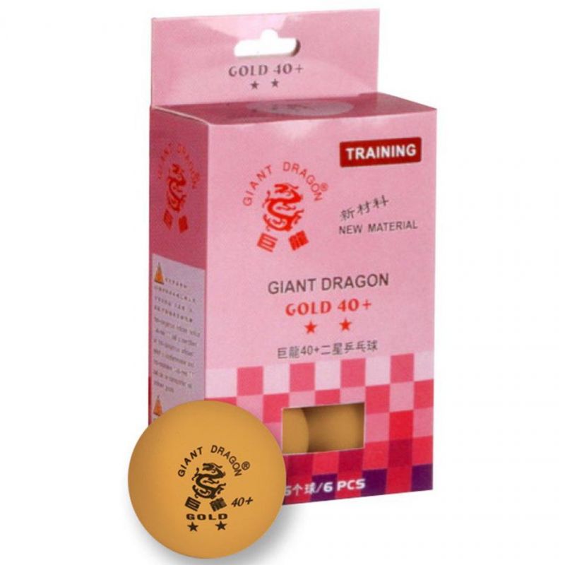 SMJ Gold Star ping pong balls 6 pcs 8342