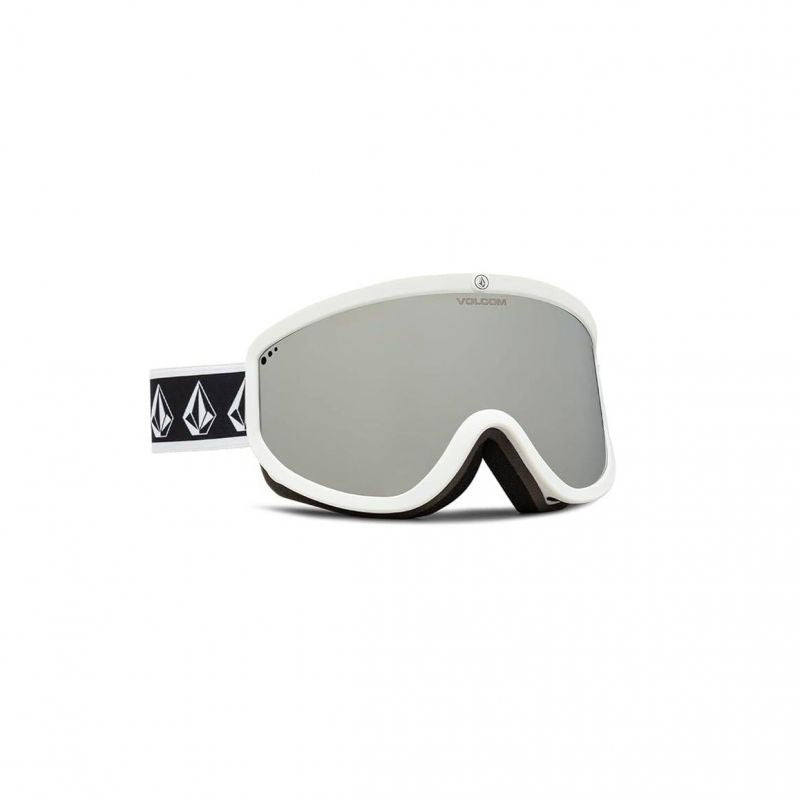 Volcom FOOTPRINTS WHITE RERUN/SILVER CHROME snovborda brilles, sudrabaini spoguļi (VG0622316)