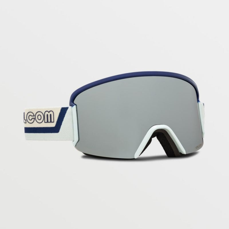 Volcom GARDEN DARK BLUE OFF WHITE SKY/SILVER CHROME snovborda brilles (VG0122106)