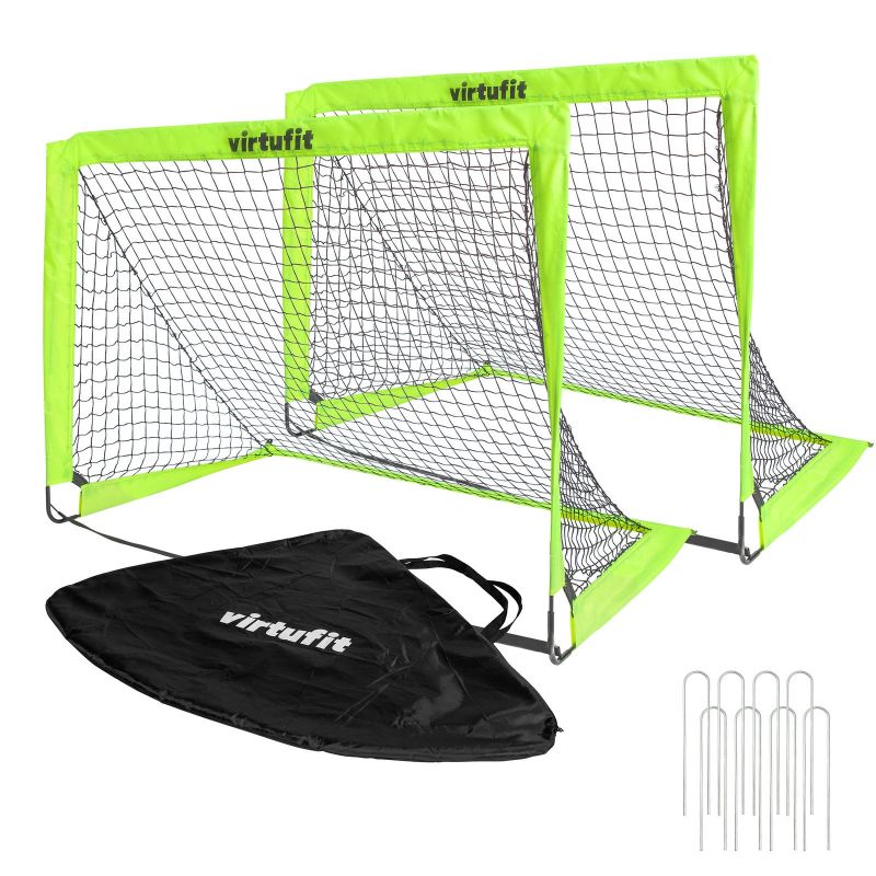 VIRTUFIT saliekams FUTBALSTA VĀRTU KOMPLEKTS — FUTBOLA VĀRTI — 120 X 90 CM