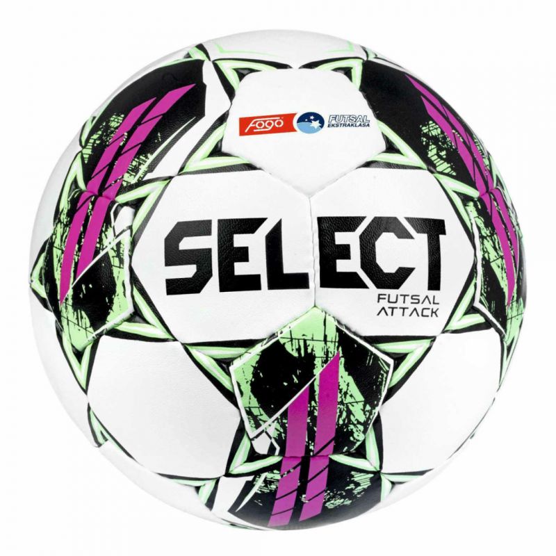 Futbola bumba SELECT Futsal Attack FOGO Ekstraklasa indoor ball white