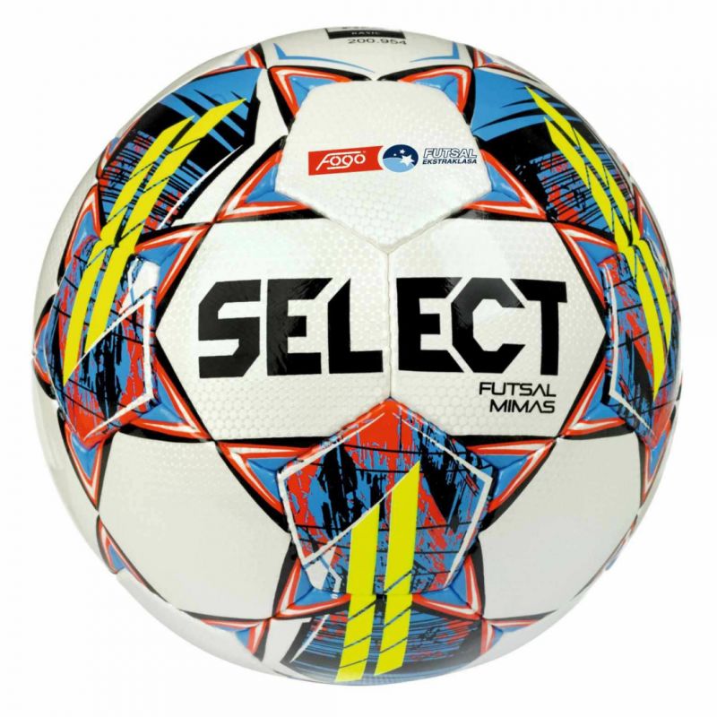 Futbola bumba SELECT Futsal Mimas FOGO Ekstraklasa FIFA Basic indoor ball white
