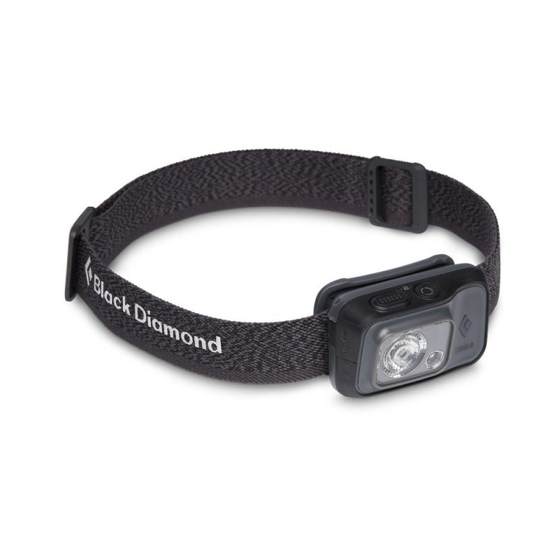 Black Diamond COSMO 350-R galvas lukturis grafīta krāsā