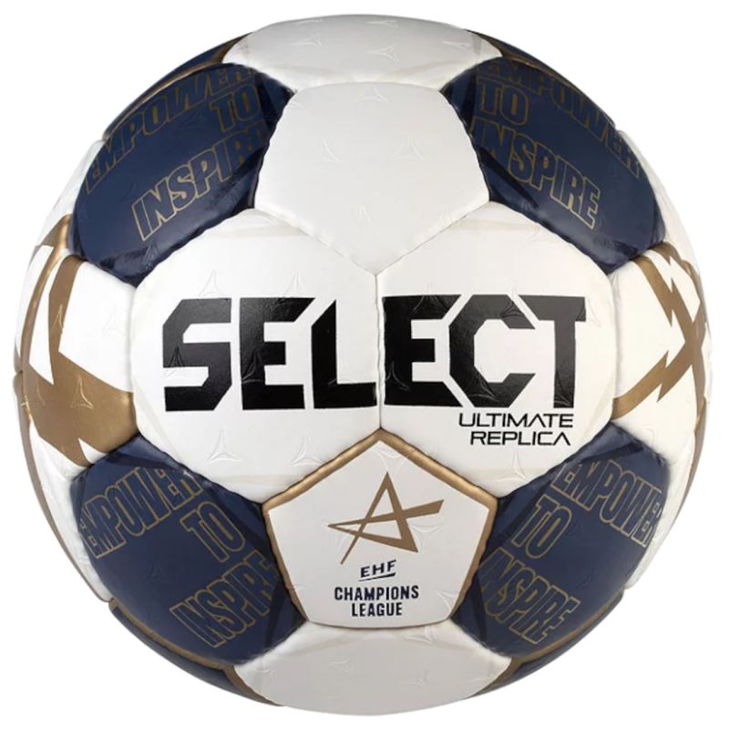 Handbola bumba Select Ultimate Replica Champions League EHF ULTIMATE CHAMPION WHT-NAVY