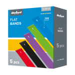 TPE vingrošanas siksnu komplekts 2m - Flat Band Ls-1, 1,5-11,5 kg, 5 lentes, REBEL ACTIVE
