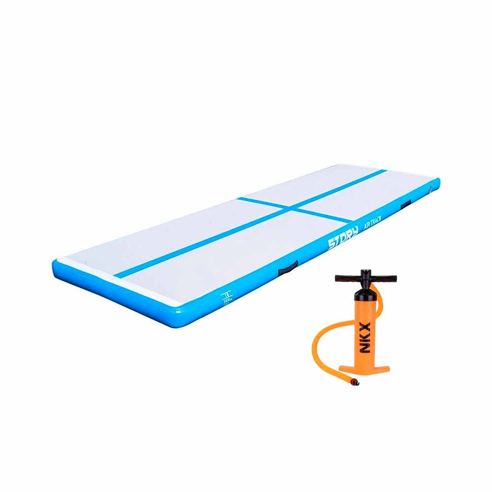 Piepūšams vingrošanas matracis Story Airtrack 5m x 1m x 10cm Zila